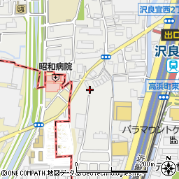 ローザンオークス沢良宜周辺の地図