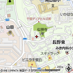 大阪府吹田市長野東22-6周辺の地図