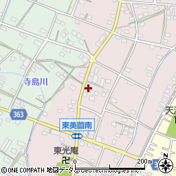静岡県浜松市浜名区東美薗180周辺の地図