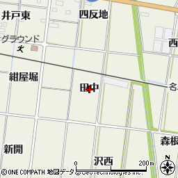 愛知県西尾市吉良町富好新田田中周辺の地図