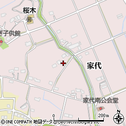 静岡県掛川市家代1814-2周辺の地図