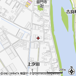 愛知県西尾市一色町松木島上汐田58周辺の地図