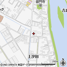 愛知県西尾市一色町松木島上汐田53周辺の地図