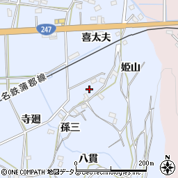愛知県西尾市吉良町乙川喜太夫7周辺の地図
