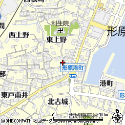 愛知県蒲郡市形原町東上野38-1周辺の地図