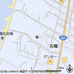 愛知県知多郡美浜町奥田石畑268周辺の地図