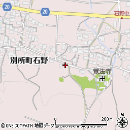 兵庫県三木市別所町石野800周辺の地図