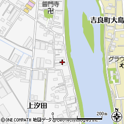 愛知県西尾市一色町松木島上汐田113周辺の地図
