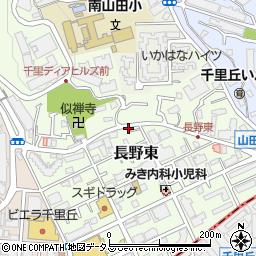 大阪府吹田市長野東11-25周辺の地図