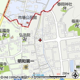 静岡県袋井市春岡201周辺の地図