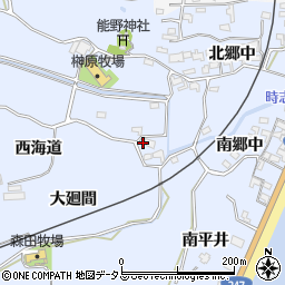 愛知県知多郡美浜町時志西海道44周辺の地図