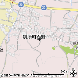 兵庫県三木市別所町石野852周辺の地図