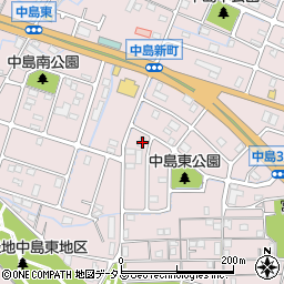 兵庫県姫路市飾磨区中島3丁目107周辺の地図