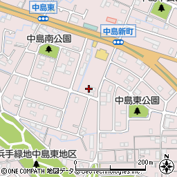 兵庫県姫路市飾磨区中島3119周辺の地図