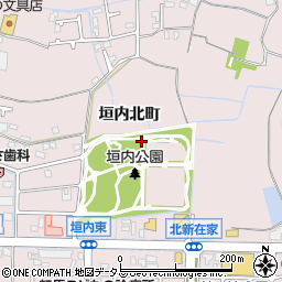 兵庫県姫路市網干区垣内北町周辺の地図