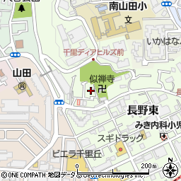 大阪府吹田市長野東22周辺の地図