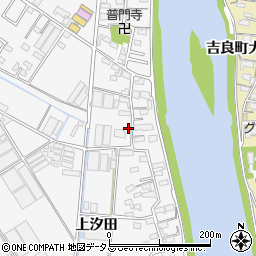 愛知県西尾市一色町松木島上汐田56周辺の地図