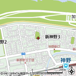 上ヶ瀬公園周辺の地図