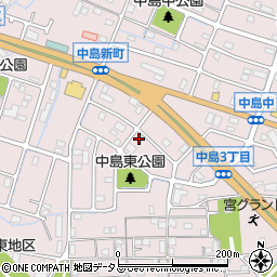 兵庫県姫路市飾磨区中島3丁目周辺の地図