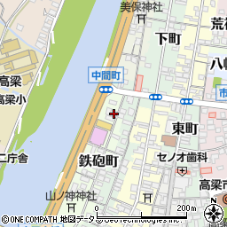 岡山県高梁市鉄砲町7周辺の地図