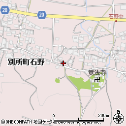兵庫県三木市別所町石野799周辺の地図