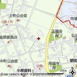 静岡県袋井市上山梨1043周辺の地図