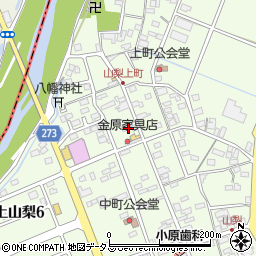 静岡県袋井市上山梨1521周辺の地図