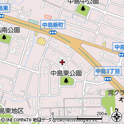 兵庫県姫路市飾磨区中島3丁目111-2周辺の地図