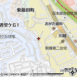 大阪府枚方市釈尊寺町19-3周辺の地図