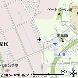 静岡県掛川市家代159周辺の地図