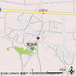 兵庫県三木市別所町石野734周辺の地図