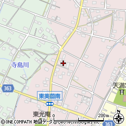 静岡県浜松市浜名区東美薗208-1周辺の地図