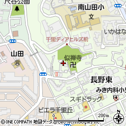 大阪府吹田市長野東22-8周辺の地図