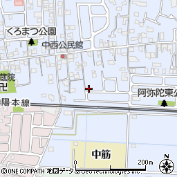 兵庫県高砂市阿弥陀町阿弥陀1401-22周辺の地図