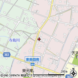 静岡県浜松市浜名区東美薗208周辺の地図