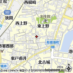 愛知県蒲郡市形原町東上野47周辺の地図