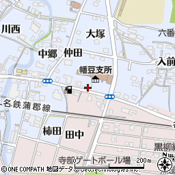 愛知県西尾市西幡豆町仲田16周辺の地図