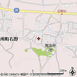 兵庫県三木市別所町石野789周辺の地図