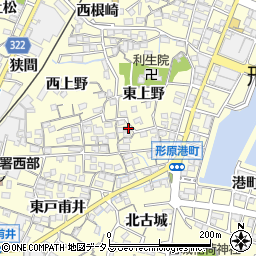愛知県蒲郡市形原町東上野45-1周辺の地図