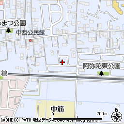 兵庫県高砂市阿弥陀町阿弥陀1401周辺の地図