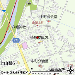 静岡県袋井市上山梨1523周辺の地図