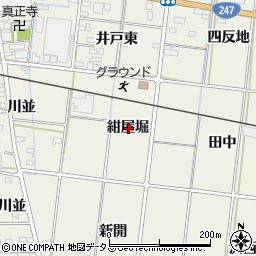 愛知県西尾市吉良町富好新田紺屋堀周辺の地図