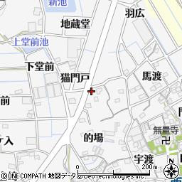 愛知県蒲郡市西浦町（猫門戸）周辺の地図