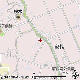 静岡県掛川市家代1809周辺の地図