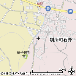 兵庫県三木市別所町石野916周辺の地図