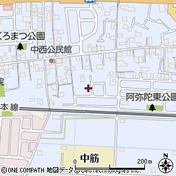 兵庫県高砂市阿弥陀町阿弥陀1401-25周辺の地図