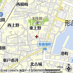 愛知県蒲郡市形原町東上野38周辺の地図
