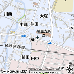 愛知県西尾市西幡豆町仲田8周辺の地図