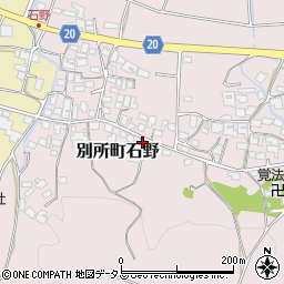 兵庫県三木市別所町石野850周辺の地図