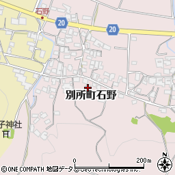兵庫県三木市別所町石野865周辺の地図
